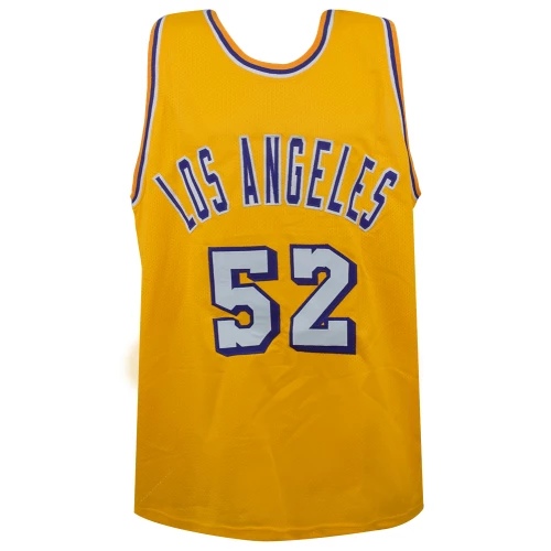 Jamaal Wilkes Signed Gold Custom Basketball Jersey w/HOF 2012 - Image 3