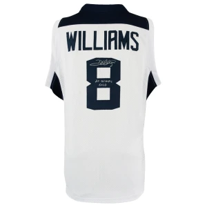 Deron Williams Signed USA White Custom Basketball Jersey w/2x Olympic Gold
