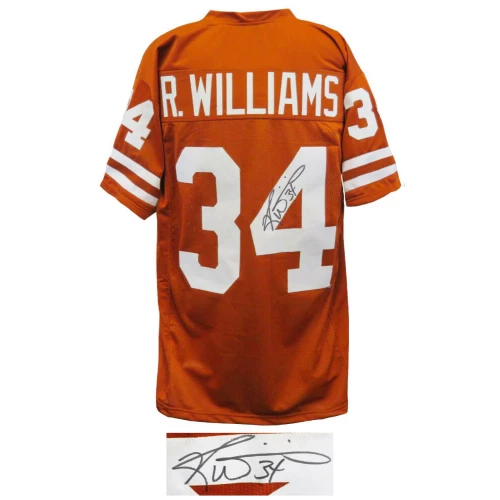 Ricky Williams Signed Brown Custom Football Jersey