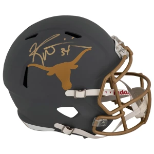 Ricky Williams Signed Texas Longhorns SLATE Riddell Full Size Speed Replica Helmet
