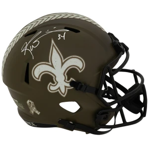Ricky Williams Signed New Orleans Saints SALUTE Riddell Full Size Speed Replica Helmet