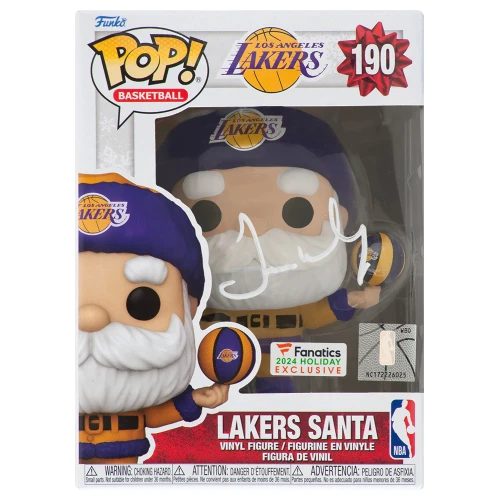 James Worthy Signed Los Angeles Lakers 'SANTA' NBA Funko Pop Doll #190