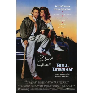 Robert Wuhl Signed Bull Durham 11x17 Movie Poster w/Larry Hockett