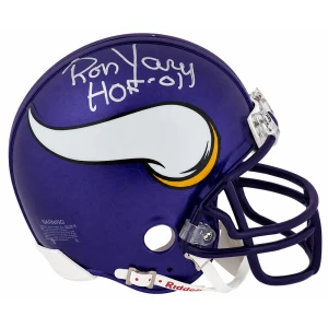 Ron Yary Signed Minnesota Vikings Riddell (VSR4) Mini Helmet w/HOF'01