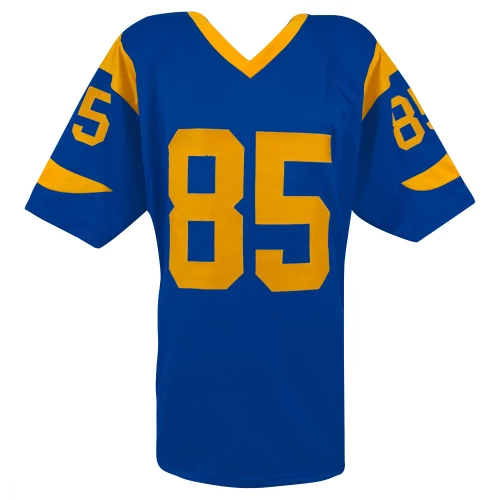 Jack Youngblood Signed Blue & Yellow Throwback Custom Football Jersey w/HF'01 - Image 2