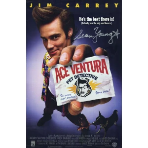 Sean Young Signed Ace Ventura Pet Detective 11x17 Movie Poster