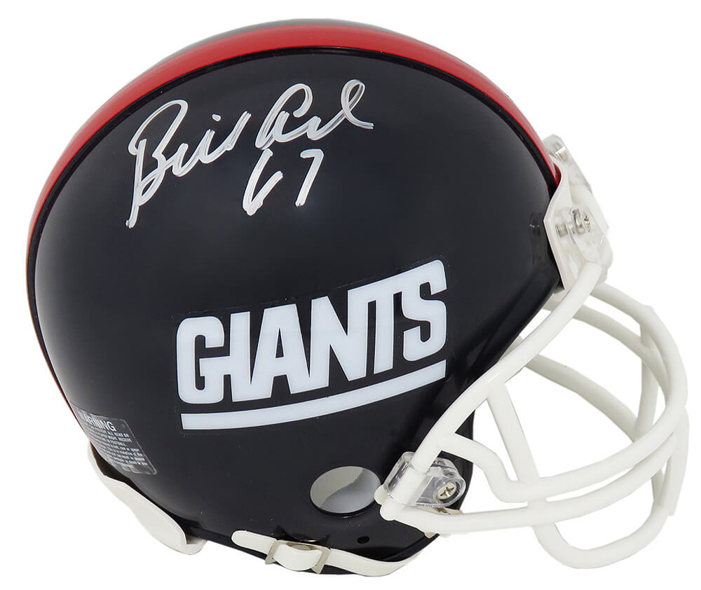 Billy Ard Signed New York Giants Throwback Riddell Mini Helmet ...