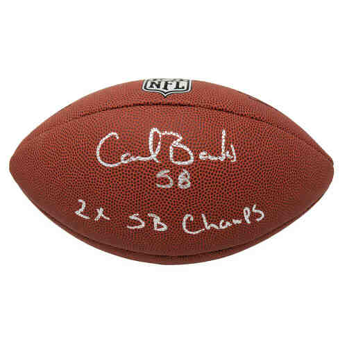 Carl Banks Signed Wilson Limited Full Size NFL Football w/2x SB Champs