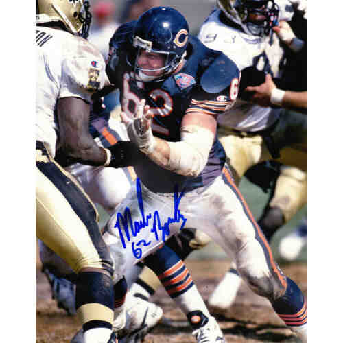 Mark Bortz Signed Chicago Bears 8x10 Photo