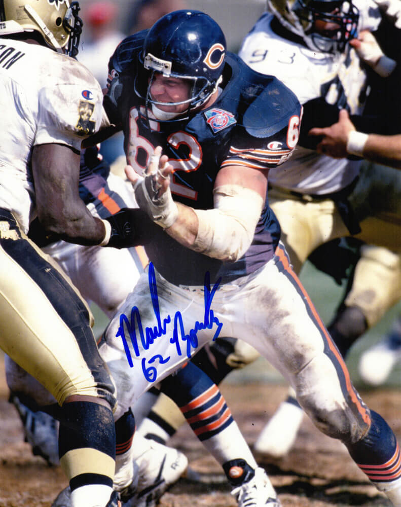 Mark Bortz Signed Chicago Bears 8×10 Photo – Schwartz Sports