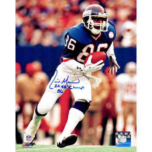 Lionel Manuel Signed New York Giants Action 8x10 Photo w/2x SB Champs