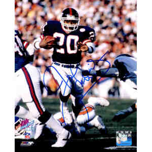Joe Morris Signed New York Giants Action 8x10 Photo