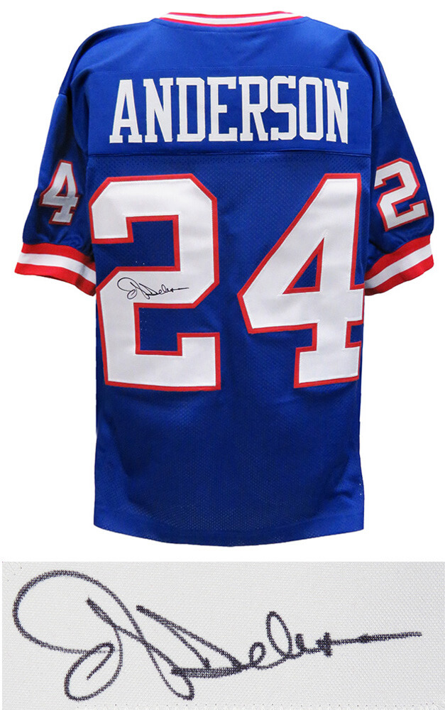 New York Giants Ottis Anderson Signed Blue Throwback Jersey - Schwartz  Authenticated