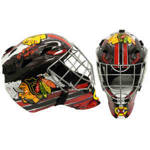 Ed Belfour Signed Chicago Blackhawks Franklin Replica Hockey Goalie Mask w/HOF 2011