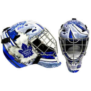 Ed Belfour Signed Toronto Maple Leafs Franklin Replica Hockey Goalie Mask