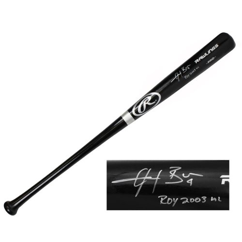 Angel Berroa Signed Rawlings Pro Black Baseball Bat w/ROY 2003 AL - Image 2