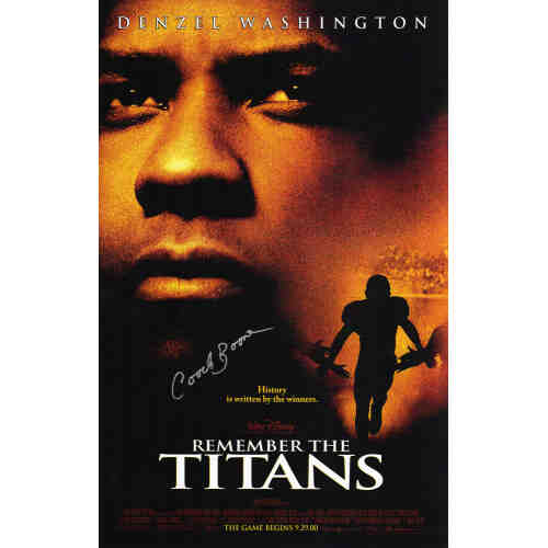 Coach Herman Boone Signed Remember The Titans 11x17 Movie Poster