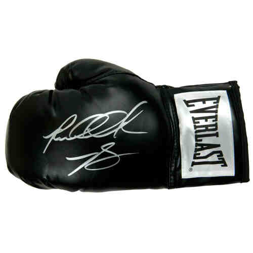 Riddick Bowe Signed Everlast Black Boxing Glove