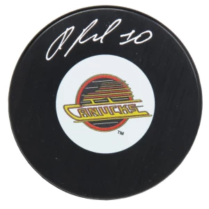 Pavel Bure Signed Vancouver Canucks Logo Hockey Puck