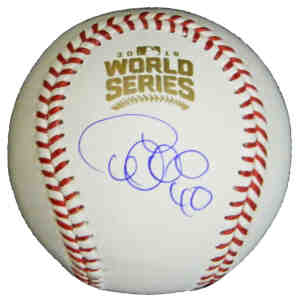 Willson Contreras Signed Rawlings Official 2016 World Series MLB Baseball