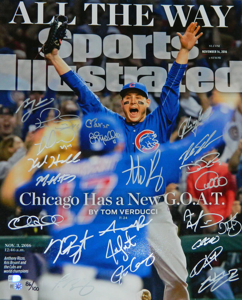 Chicago Cubs: Anthony Rizzo November 2016 Champions Commemorative Spor –  Fathead