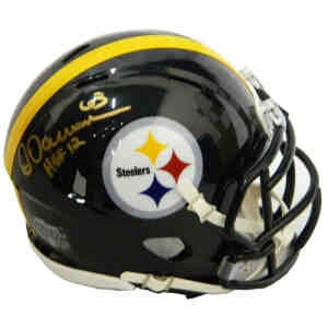 Dermontti Dawson Signed Pittsburgh Steelers Riddell Speed Mini Helmet w/HOF'12