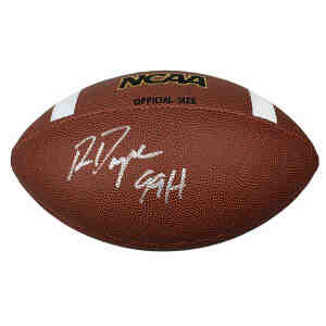 Ron Dayne Signed Wilson NCAA Full Size Composite Football w/99H