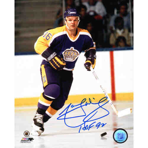 Marcel Dionne Signed Los Angeles King Action 8x10 Photo w/HOF'92