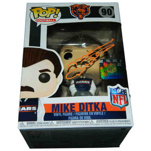 Mike Ditka Signed Chicago Bears NFL Legends Funko Pop Doll