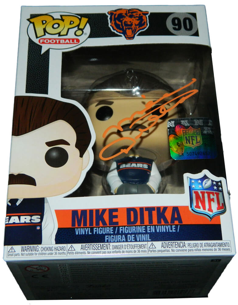 Mike Ditka Signed Chicago Bears NFL Legends Funko Pop Doll