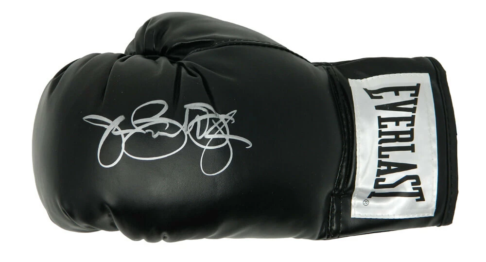 James Buster Douglas Signed Everlast Black Boxing Glove