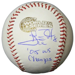 Carl Everett Signed Rawlings Official 2005 World Series Baseball w/05 WS Champs
