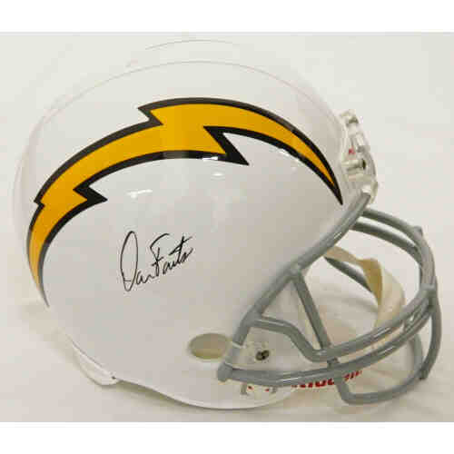 Dan Fouts Signed Chargers White Throwback F/S Replica Helmet - JSA