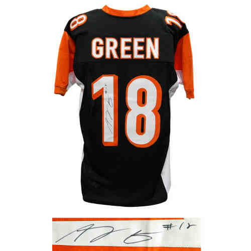 A.J. (AJ) Green Signed Black Custom Football Jersey