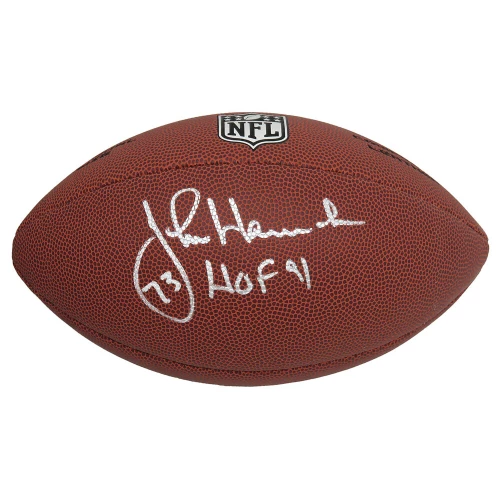 John Hannah Signed Wilson Limited Full Size NFL Football w/HOF'91