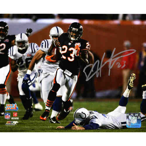 Devin Hester Signed Chicago Bears Super Bowl XLI Opening Kickoff Return Touchdown 8x10 Photo