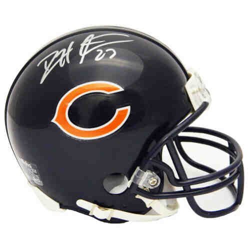Devin Hester Signed Bears Riddell Replica Mini Helmet