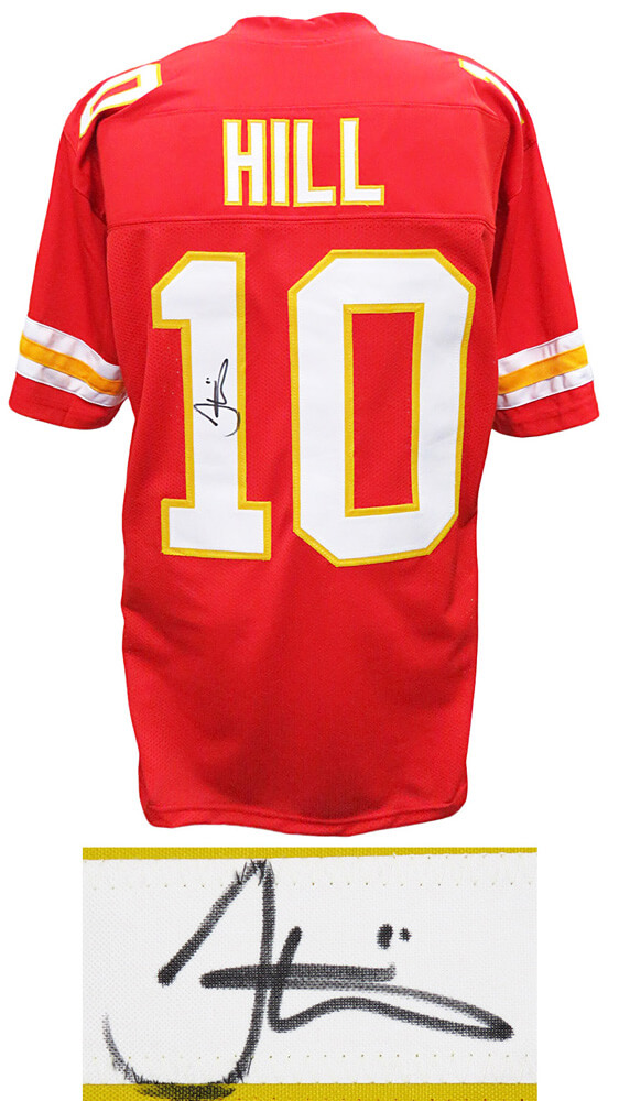 Tyreek Hill Signed Red Custom Football Jersey