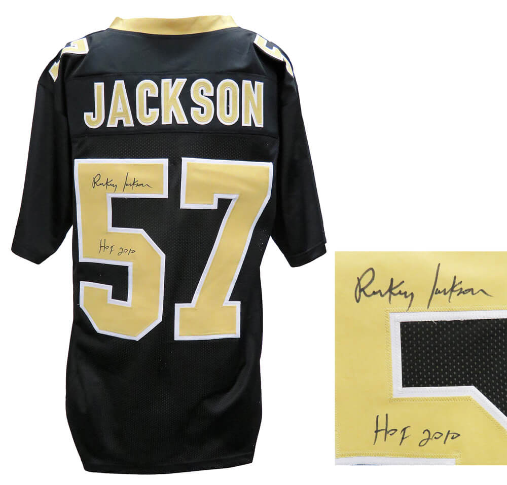 Rickey Jackson Signed Custom New Orleans Saints Black Jersey