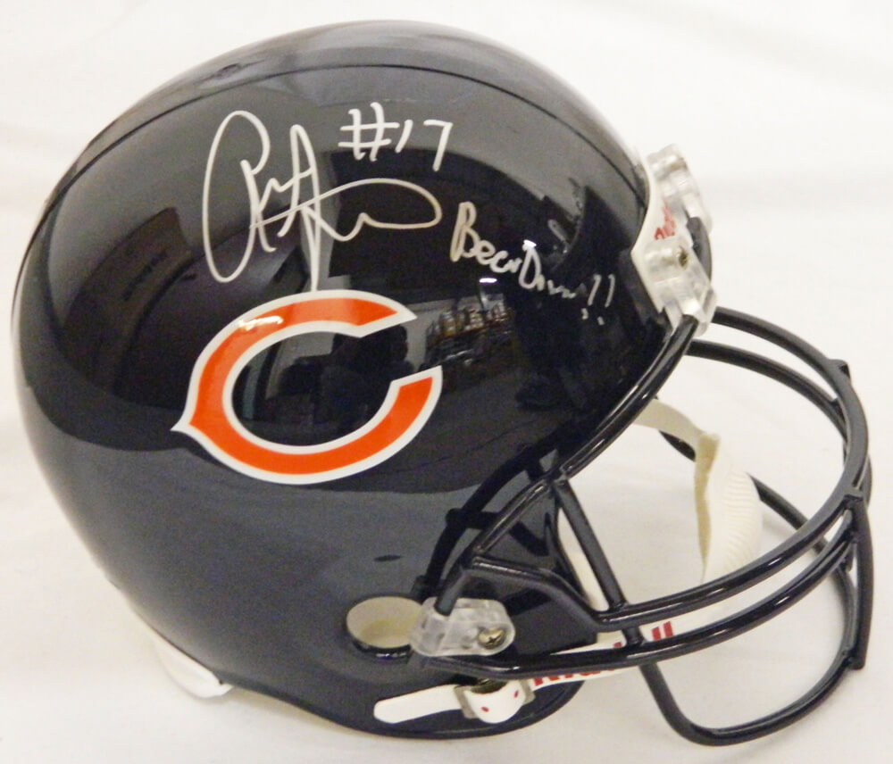 Alshon Jeffery Signed Bears Riddell F/S Replica Helmet w/Bear Down