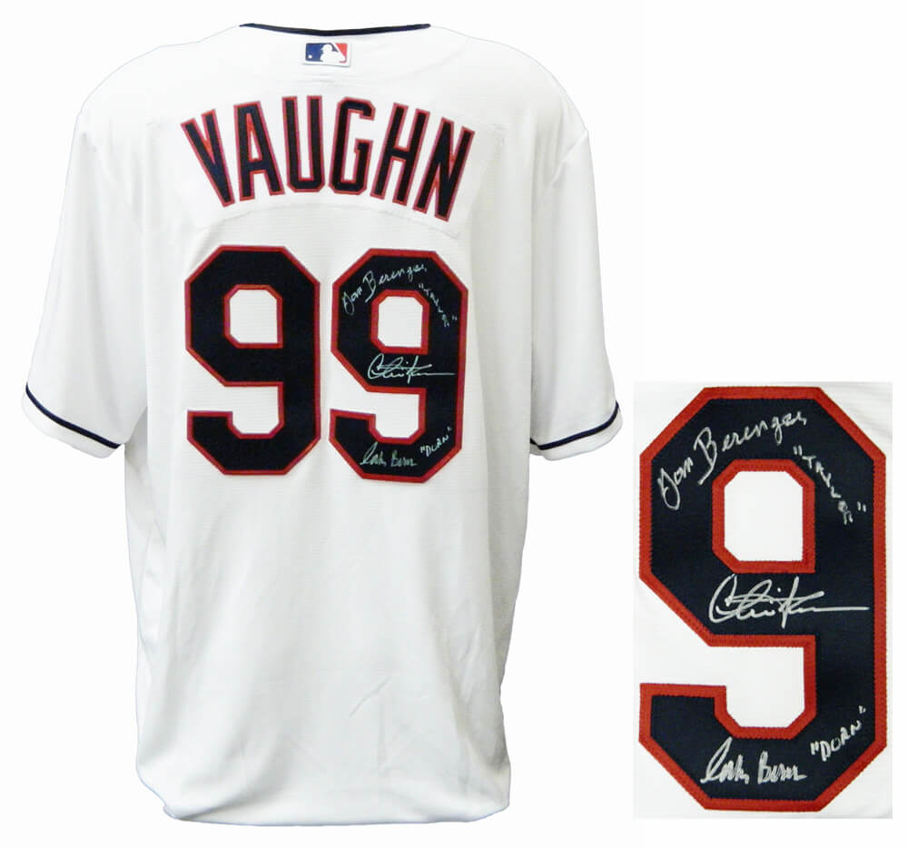 Charlie Sheen Rick Vaughn Major League Cleveland Indians Signed