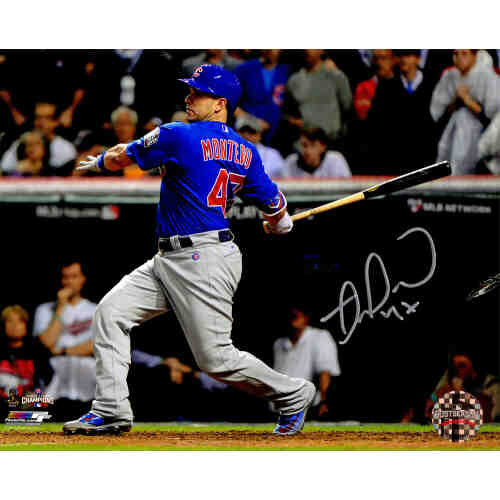 Miguel Montero Signed Cubs 2016 World Series Game 7 RBI 8x10 Photo