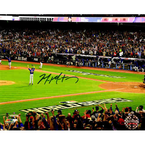 Mike Montgomery Signed Chicago Cubs 2016 World Series Game 7 Last Out 8x10 Photo