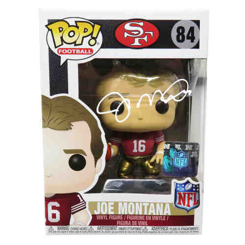 Joe Montana Signed San Francisco 49ers NFL Legends Funko Pop Doll #84