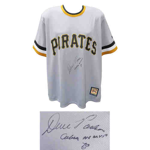 Dave Parker Signed Pittsburgh Pirates Grey Throwback Cooperstown Collection Majestic Replica Baseball Jersey w/Cobra, NL MVP 78