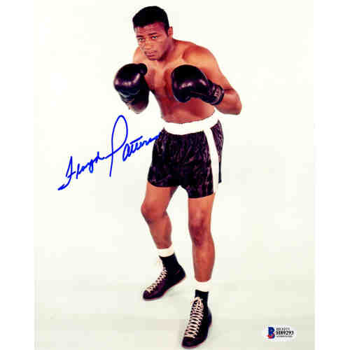 Floyd Patterson Signed Boxing Pose 8x10 Photo