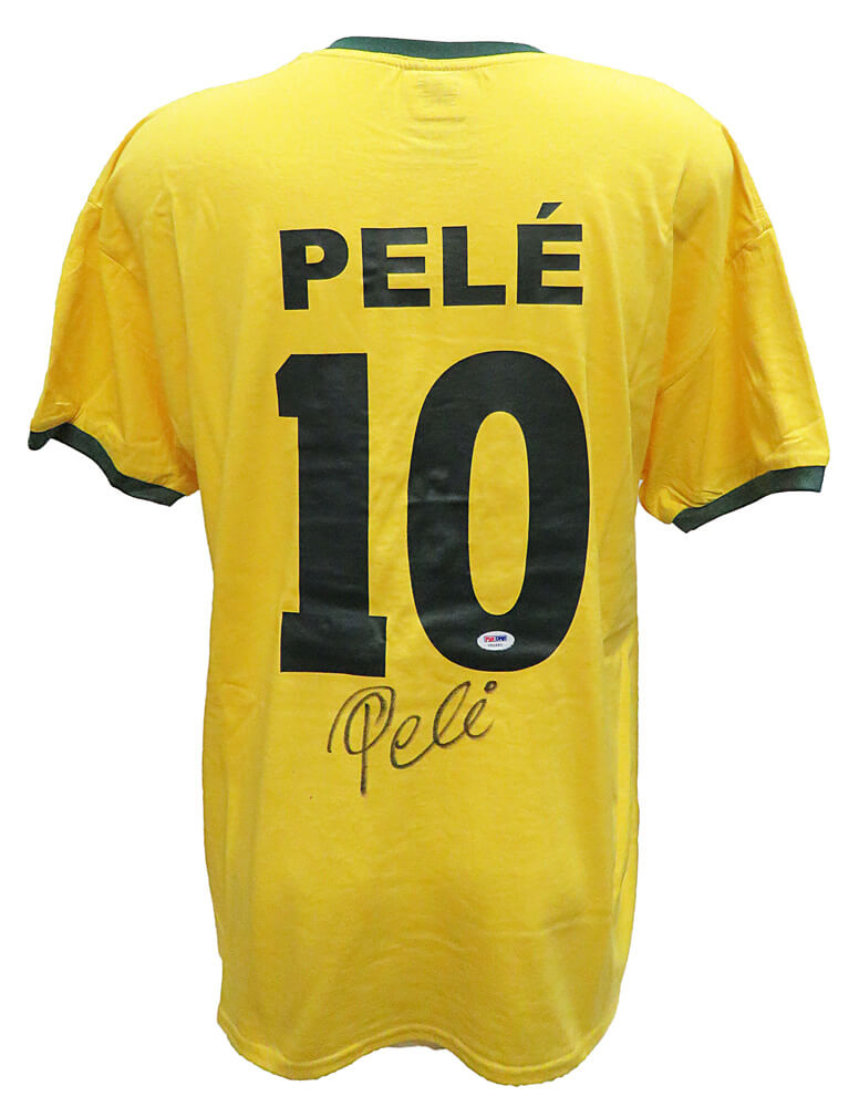 Pele Signed Brazil Yellow Soccer Jersey (PSA) | eBay