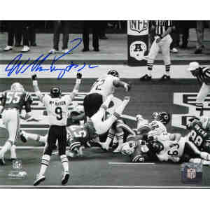 William Perry Signed Chicago Bears Super Bowl XX Touchdown Run B&W 8x10 Photo