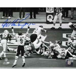 William Perry Signed Chicago Bears Super Bowl XX Touchdown Run B&W 8x10 Photo