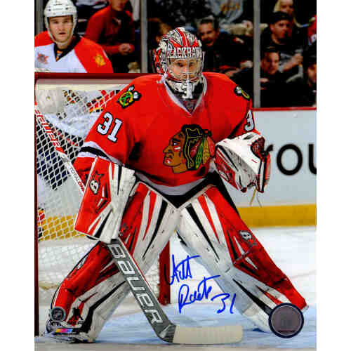 Antti Raanta Signed Chicago Blackhawks Goalie Red Jersey 8x10 Photo